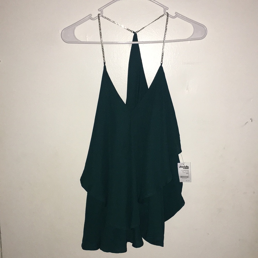 Flowy Green Night Out Top